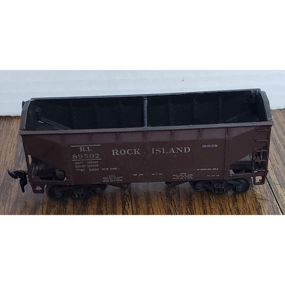 HO Scale 2 Bay Brown Hopper Rock Island RI #89502 - Picture 1 of 9